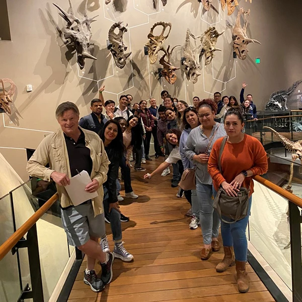 Zions group at the museum